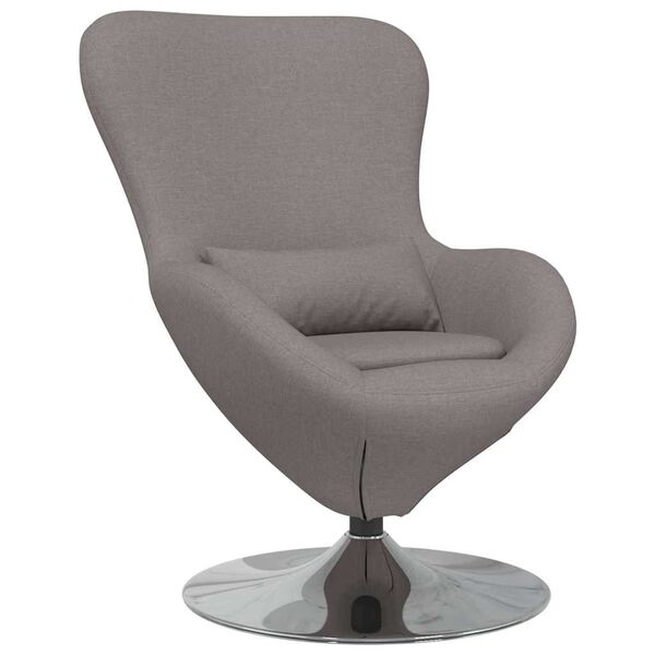 vidaXL Sill&oacute;n huevo Taup&eacute; 63 x 73 x 90 cm tela
