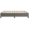 vidaXL Estructura de cama sin colchón cuero sintético gris 200x200 cm