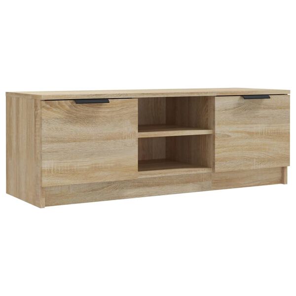 vidaXL Mueble de TV madera contrachapada roble Sonoma 102x35x36,5 cm