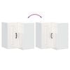vidaXL Armario de cocina de esquina pared Kalmar blanca de alto brillo