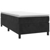 vidaXL Cama box spring con colchón cuero sintético negro 90x190 cm