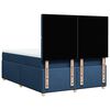 vidaXL Cama box spring con colch&oacute;n tela azul 140x190 cm