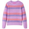 vidaXL Jersey de punto infantil con rayas color lila y rosa 92