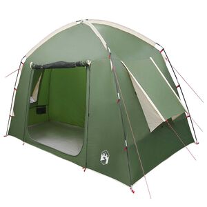 vidaXL Tienda Caba&ntilde;a con techo Verde 210 x 210 x 138 cm Poli&eacute;ster