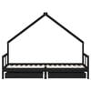 vidaXL Estructura de cama ni&ntilde;os con cajones madera pino negro 80x200cm