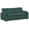 vidaXL Sof&aacute; modular con cojines verde oscuro