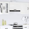 vidaXL Armario de pared de cocina Kalmar blanca de alto brillo