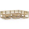 vidaXL Set de muebles de jard&iacute;n 8 pzas madera de pino impregnada verde