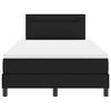 vidaXL Cama tipo Box Spring Negro 120 x 190 cm Cuero sint&eacute;tico