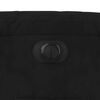 vidaXL Sillón reclinable eléctrico tela de microfibra negro