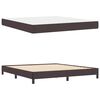 vidaXL Cama tipo Box Spring Marrón Oscuro 180 x 200 cm tela
