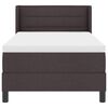 vidaXL Cama box spring con colch&oacute;n Marr&oacute;n Oscuro 90 x 200 cm