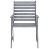 vidaXL Juego de comedor de jard&iacute;n 5 pzas madera maciza de acacia gris