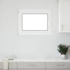 vidaXL Ventana de s&oacute;tano "RISOR" 80x70 cm oscilobatiente DIN izquierda blanca