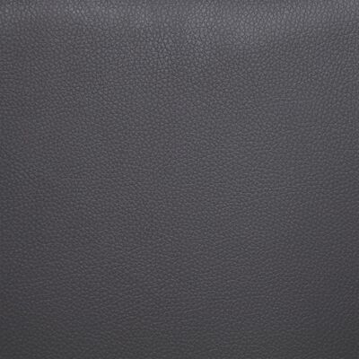 vidaXL Banco de cuero sintético 139,5 cm gris