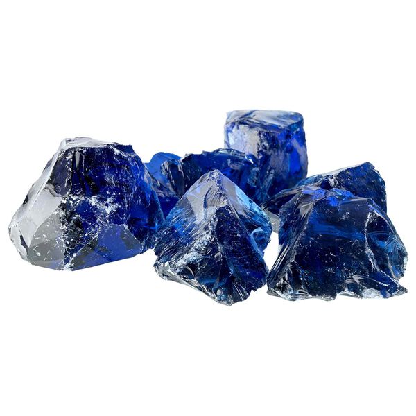 vidaXL Piedras de Jard&iacute;n Azul 12 cm Cristal