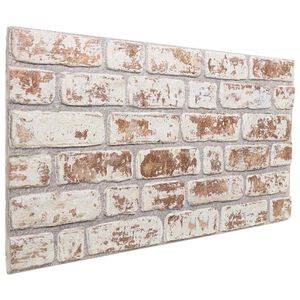 vidaXL Paneles de pared 10 pcs Rojo y 100 x 50 cm Espuma EPS