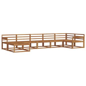 vidaXL Conjunto de sof&aacute;s de exterior 7 pcs Natural