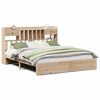 vidaXL Cama con estantería sin colchón madera maciza de pino 180x200cm