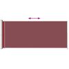 vidaXL Toldo lateral retráctil de jardín rojo 180x500 cm