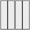 vidaXL Mosquiteras para puerta bloque magn&eacute;tico 2 uds negro 220x100 cm