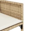 vidaXL Set comedor de jard&iacute;n 7 pzas con cojines rat&aacute;n sint&eacute;tico beige