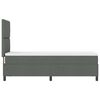 vidaXL Cama tipo Box Spring con colch&oacute;n Gris oscuro 80 x 200 cm tela