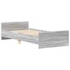 vidaXL Estructura de cama madera de ingenier&iacute;a gris Sonoma 100x200 cm