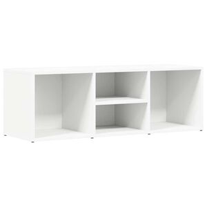 vidaXL Zapatero de madera contrachapada blanco 102x35x35 cm