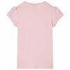 Camiseta infantil rosa claro 116