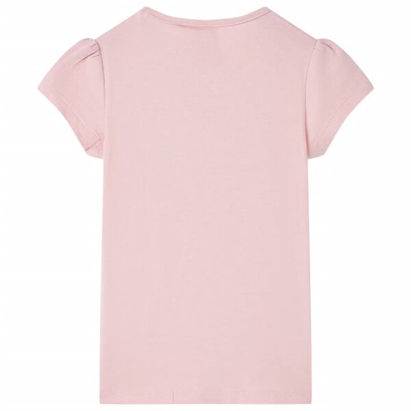 Camiseta infantil rosa claro 116