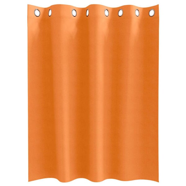 vidaXL Cortinas Opacas con Anillas 2 pcs Naranja Brillante