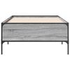 vidaXL Estructura cama madera ingenier&iacute;a metal gris Sonoma 75x190 cm