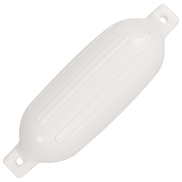 vidaXL Parachoques para barco 4 unidades PVC blanco 58,5x16,5 cm