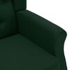 vidaXL Sill&oacute;n de masaje con reposapi&eacute;s tela verde oscuro