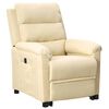 vidaXL Sill&oacute;n elevable tela crema