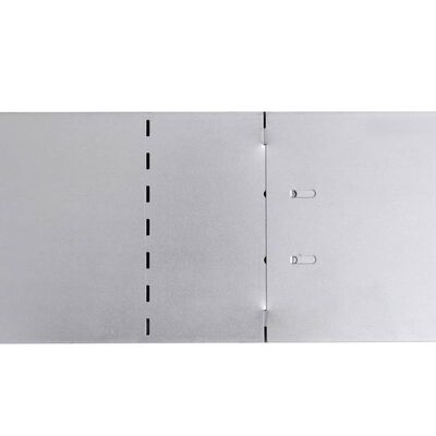Set 15 paneles divisorios flexibles de acero galvanizado 100x14 cm