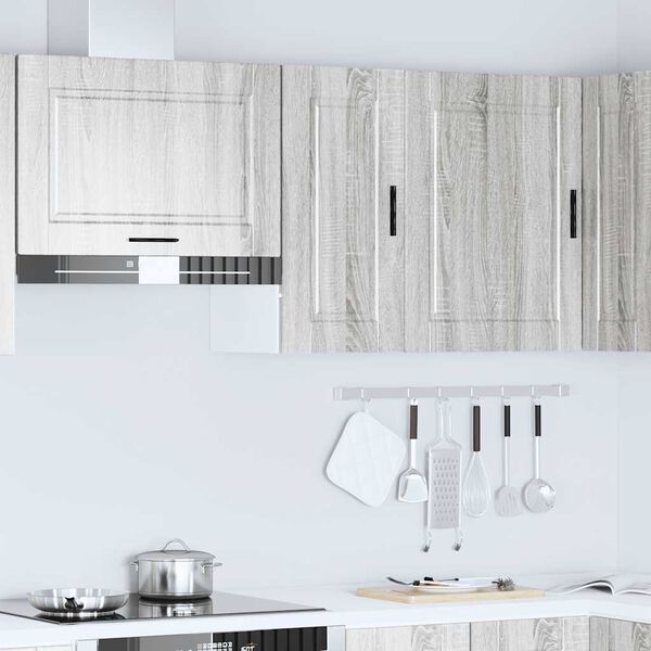 vidaXL Armario de pared de cocina Porto gris sonoma madera ingeniería