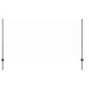 vidaXL Poste de Valla 11 pcs Gris 120 cm Acero