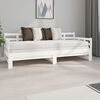 vidaXL Sofá cama extraíble madera maciza de pino blanco 2x(80x200) cm