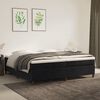 vidaXL Cama box spring con colch&oacute;n terciopelo negro 200x200 cm