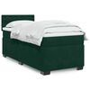 vidaXL Cama box spring con colch&oacute;n terciopelo verde oscuro 100x200 cm