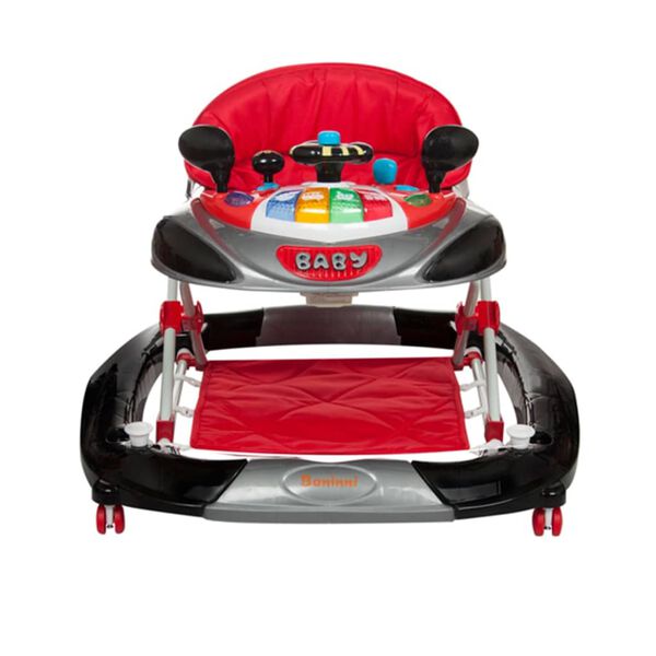 Baninni Andador para beb&eacute;s 2 en 1 Rosco rojo y negro BNBW004-CHBK