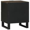 vidaXL Armario de Noche Nogal 40 x 33 x 46 cm Madera maciza de Acacia