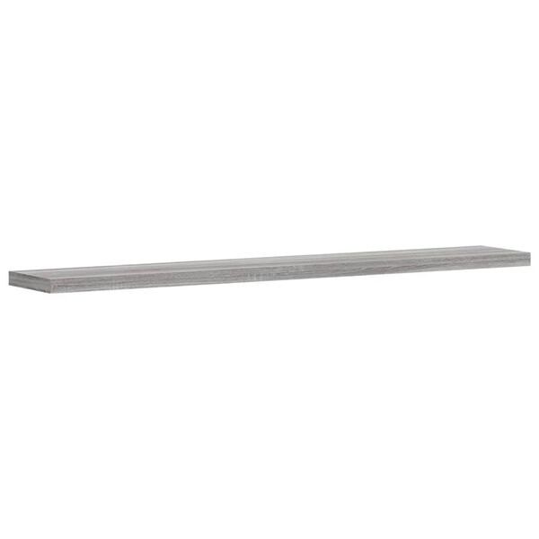 vidaXL Estantes pared 4 uds madera ingenier&iacute;a gris Sonoma 60x10x1,5 cm