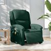 vidaXL Sill&oacute;n reclinable de masaje el&eacute;ctrico terciopelo verde oscuro