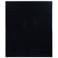 vidaXL Lámina de ventana esmerilada estática PVC negro 45x1000 cm