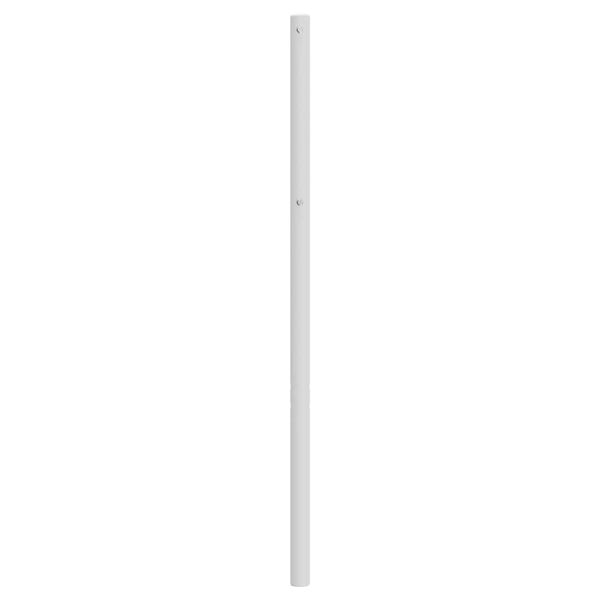 vidaXL Cabecero de repuesto de metal blanco 107 cm