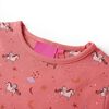 Pijama infantil de manga larga rosa 116