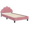 vidaXL Cama para niños con cabecero Rosa 80 x 200 cm Terciopelo